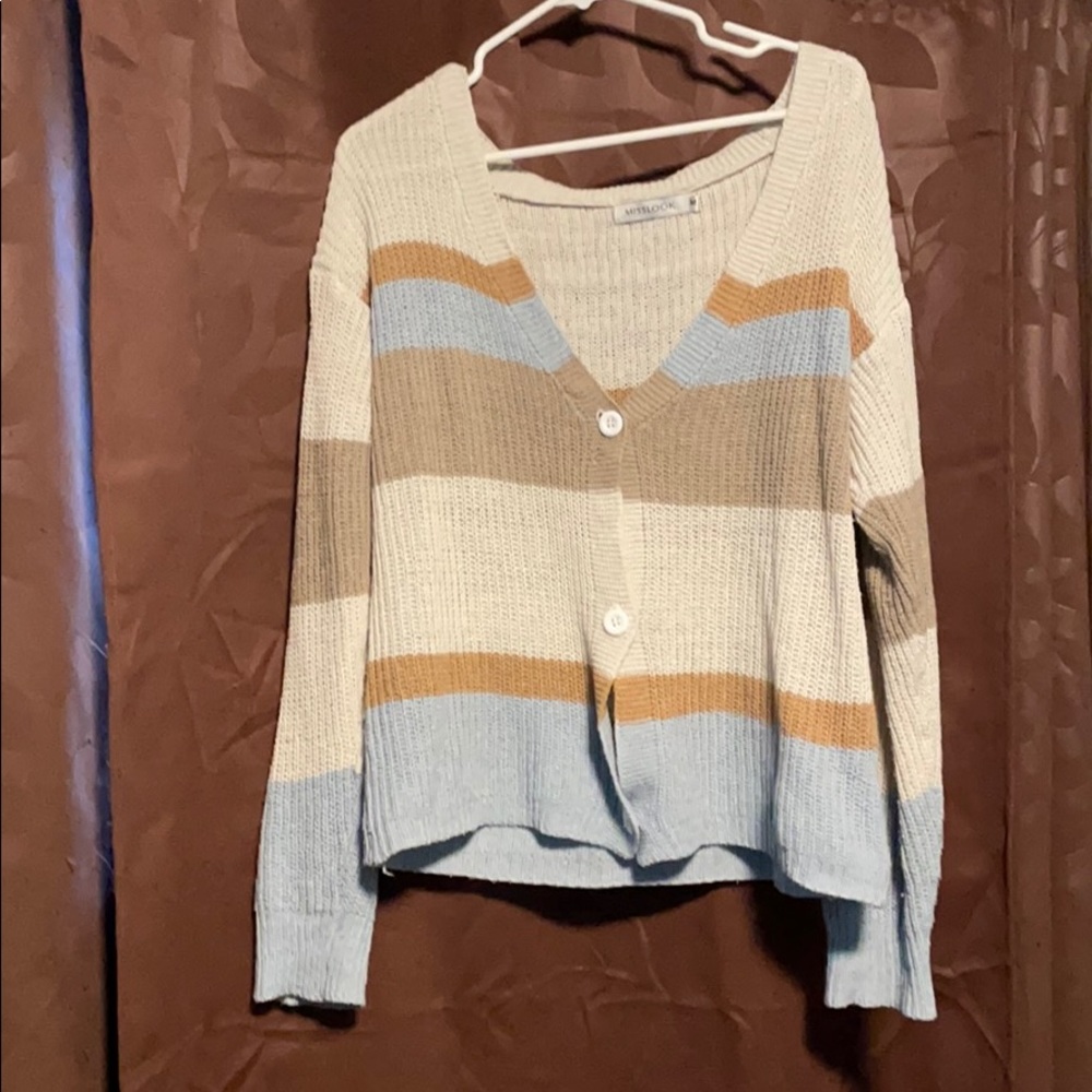 Over shoulder sweater